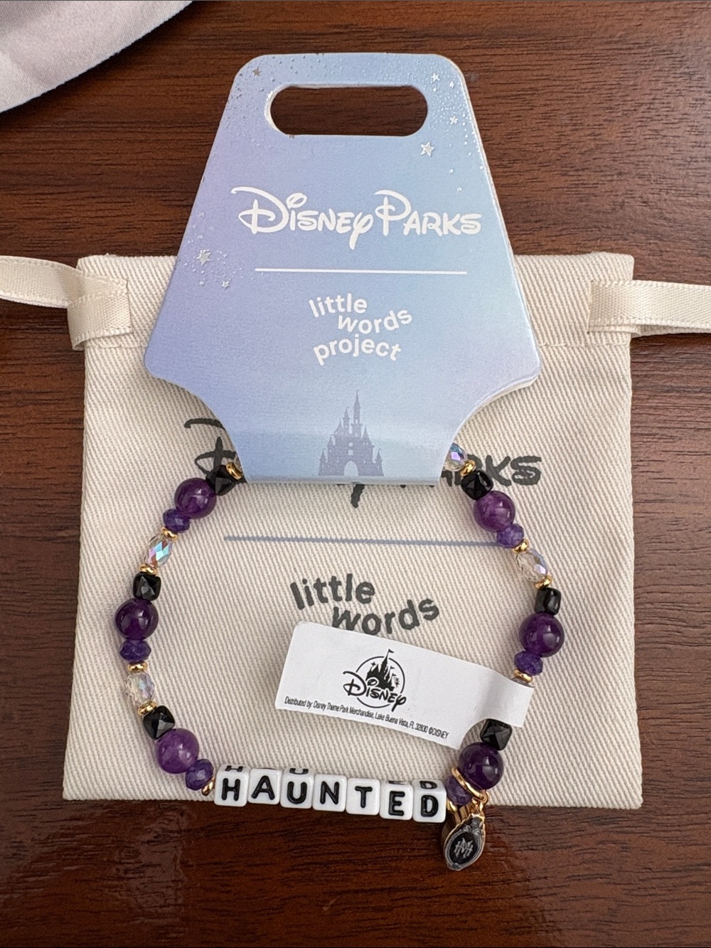 Disney Little Words Project "Haunted" Beaded Bracelet - Haunted Mansion